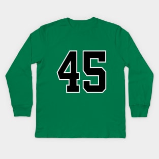 Number 45 Kids Long Sleeve T-Shirt